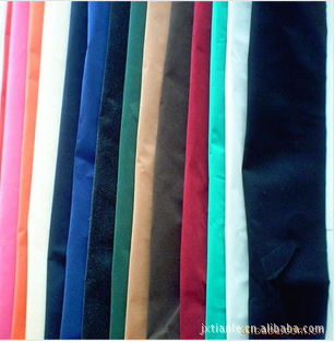 【專業(yè)供應禮品工藝盒植絨布 針織布底植絨布面料】價格,廠家,圖片,針織面料,嘉興市田樂紡織纖維工藝廠-