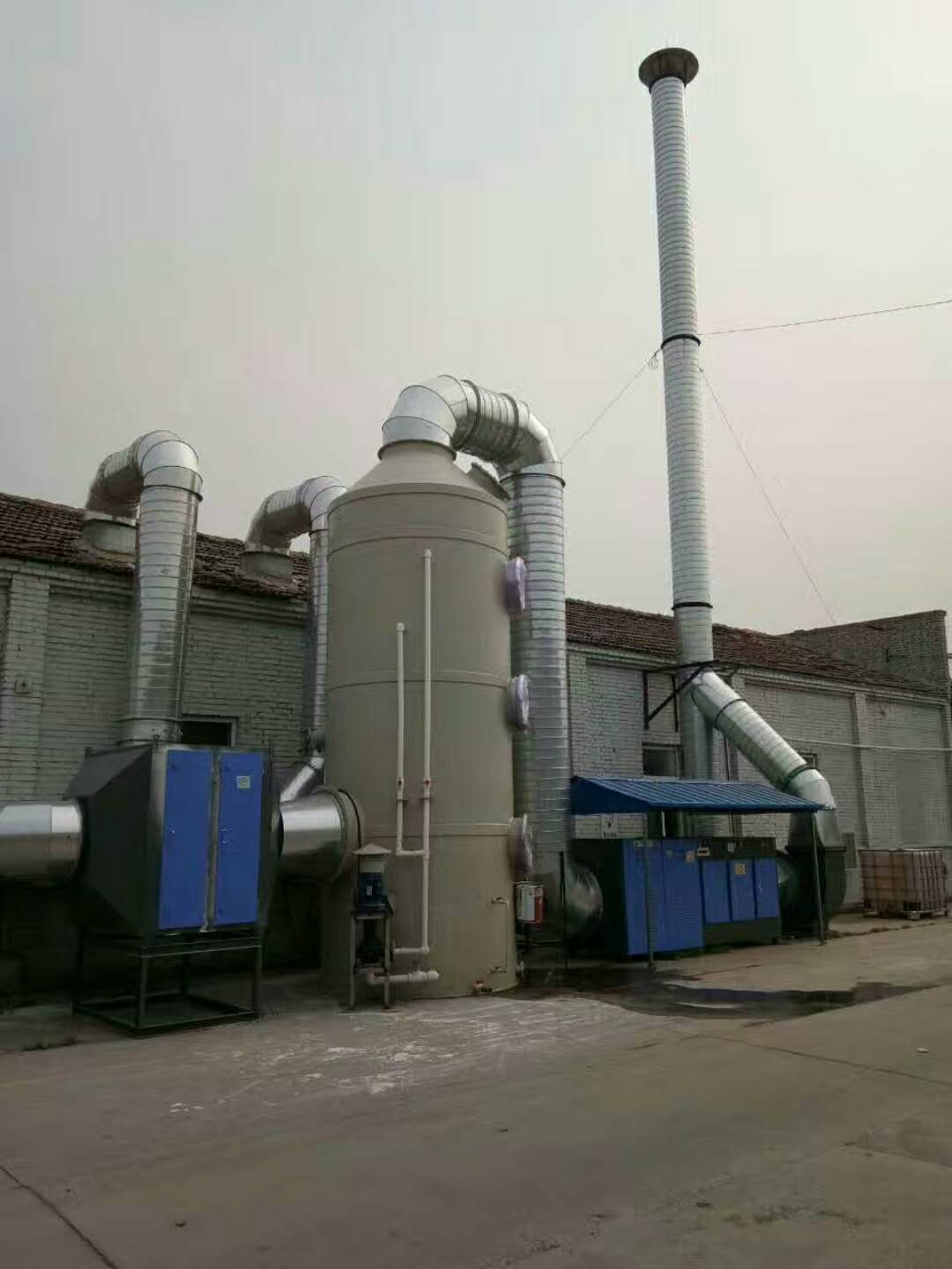 voc廢氣凈化器 煙霧處理噴淋處理凈化塔 環保設備